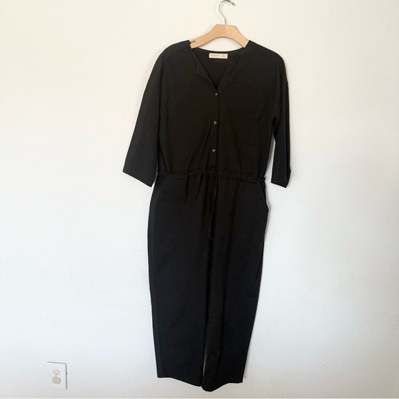 Hackwith Design house Los Angeles Black natural jumpsuit size L - Picture 7 of 13